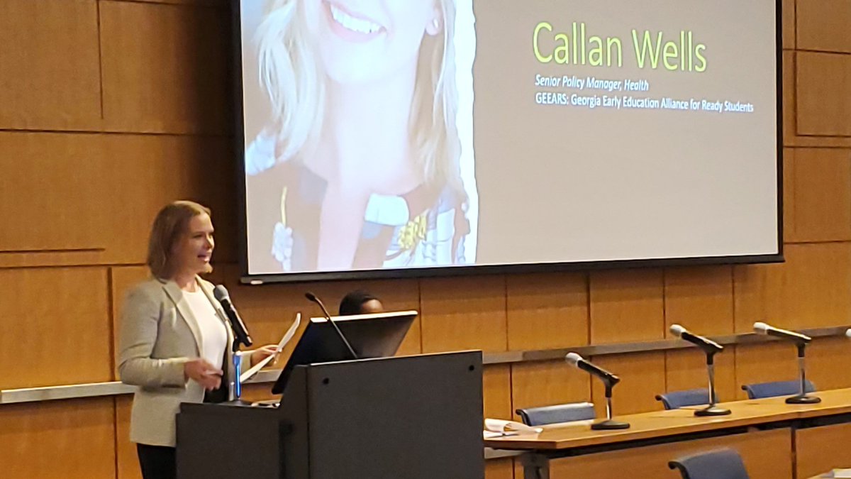 GEEARS's tweet photo. GEEARS' Callan Wells helping to lead the Infant Toddler Court Program Kickoff today with many fellow child  advocates! Infant-Toddler Courts seek to address early adversity families face, prevent the removal of infants and toddlers from their parents, and connect court-involved families to wraparound services and mental health services.