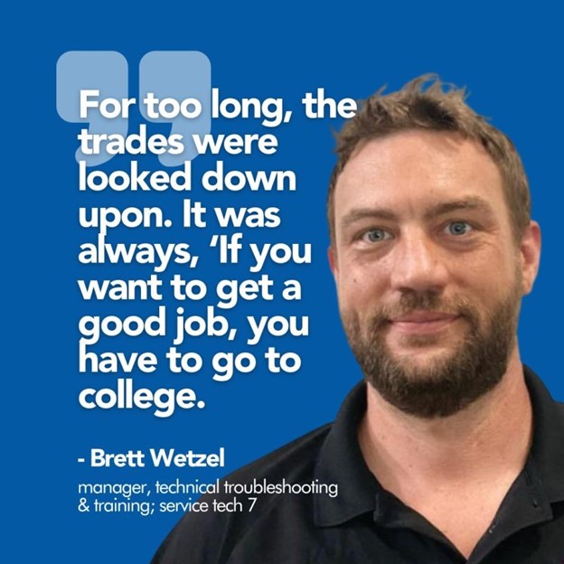 CoolSys_'s tweet photo. Looking for a #career w/ longevity + security? Join the CoolSys team! We all rely on #skilledtrades like #HVAC &amp; #refrigeration, so demand for #technicians is high. But don't just take it from us—see what techs like Brett Wetzel have to say. #Apply: https://t.co/OJazoAYUdN https://t.co/NgwZwticWv