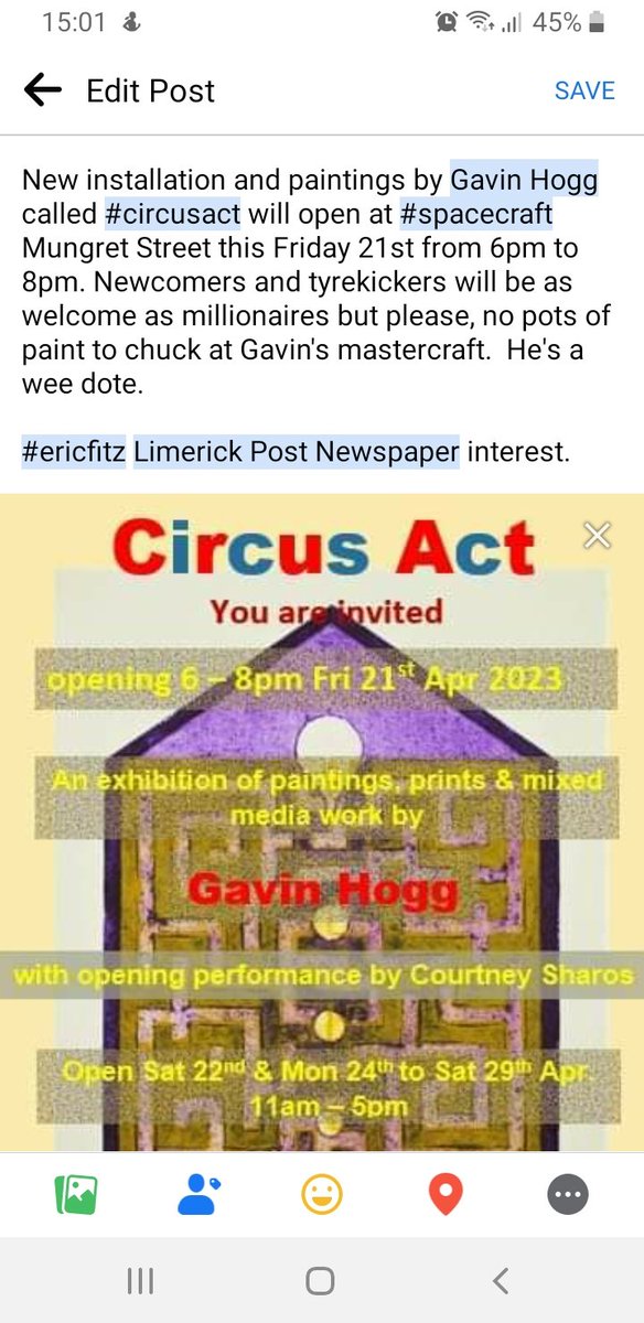 New art show by Gavin Hogg opening by #MilkMarket, Limerick.