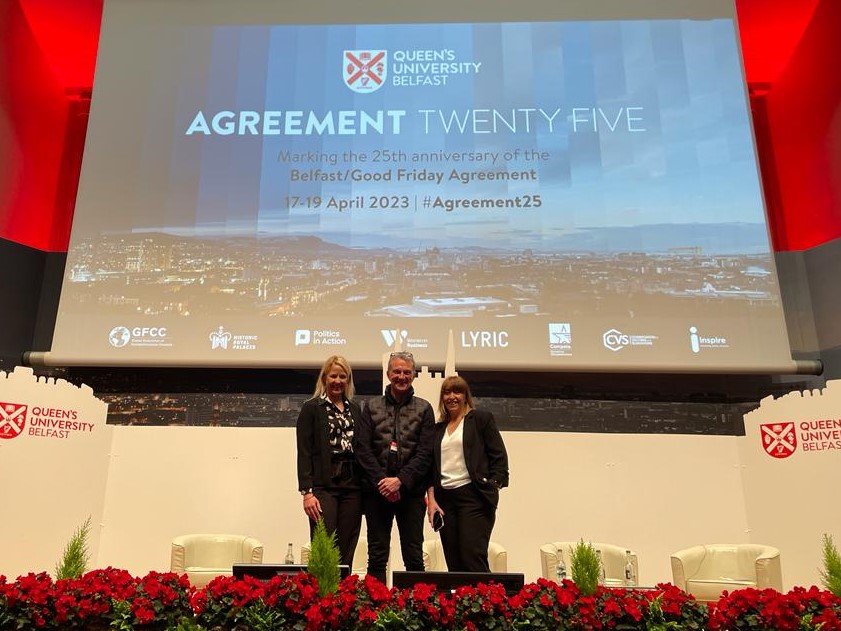 WalkerComm's tweet image. It’s truly a privilege to help manage this Historic event marking the 25th anniversary of the Good Friday Agreement at Queen's University Belfast. Such a positive impact on our society.
