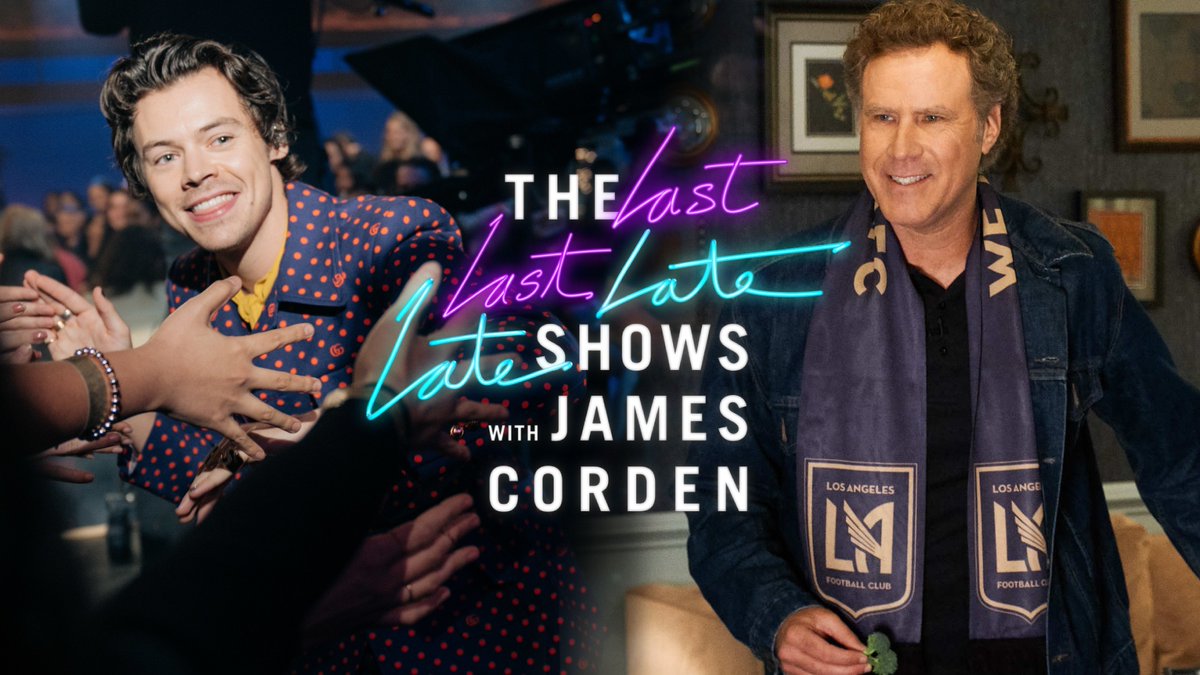 Just announced: @Harry_Styles and Will Ferrell will be the guests for our #LateLateShow finale on April 27th!