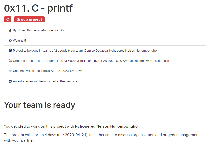 DemoNkmt1's tweet image. Ready to smash the #printf project with my team mate
📷 Let’s go📷

@alx_africa