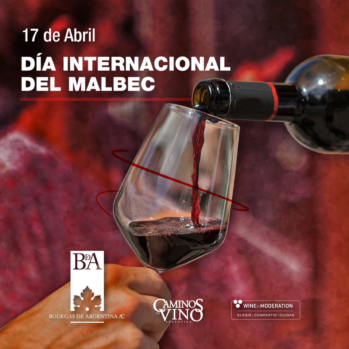 BodegasAR's tweet photo. ¡FELIZ DÍA DEL MALBEC! 🍷

Nuestra cepa insignia 🇦🇷 

¿Sabias que somos el principal productor de #Malbec a nivel global con más de 44 mil hectáreas. 

¡Levantemos nuestras copas llenas de un delicioso Malbec y brindemos! 🥂 

#Malbec #DiaDelMalbec #VinoArgentino
#VinoMendoza https://t.co/nV6KDHPfZe