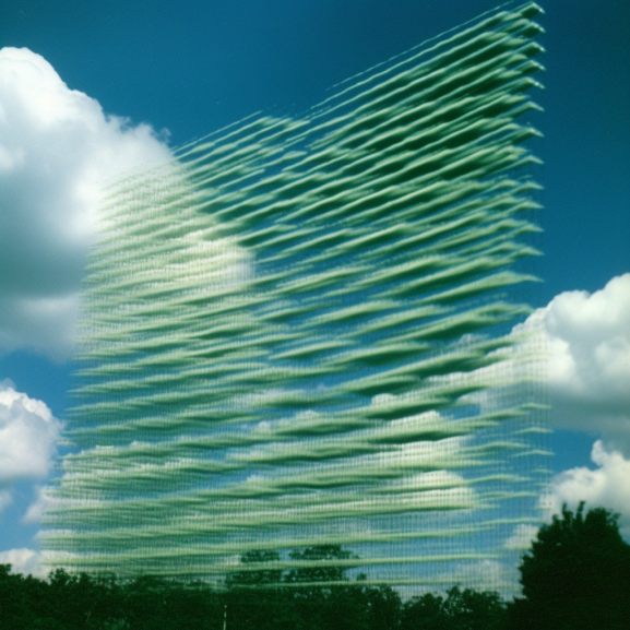 peterbayne's tweet photo. GM! Here's a new midjourney series called Wave Clouds. It envisions audio spectrograms, waveforms, and other acoustic phenomena as cloud formations.
#wip #ai #midjourney #spectrograms #cloudscape #waveclouds https://t.co/nZ8RqrYWqm