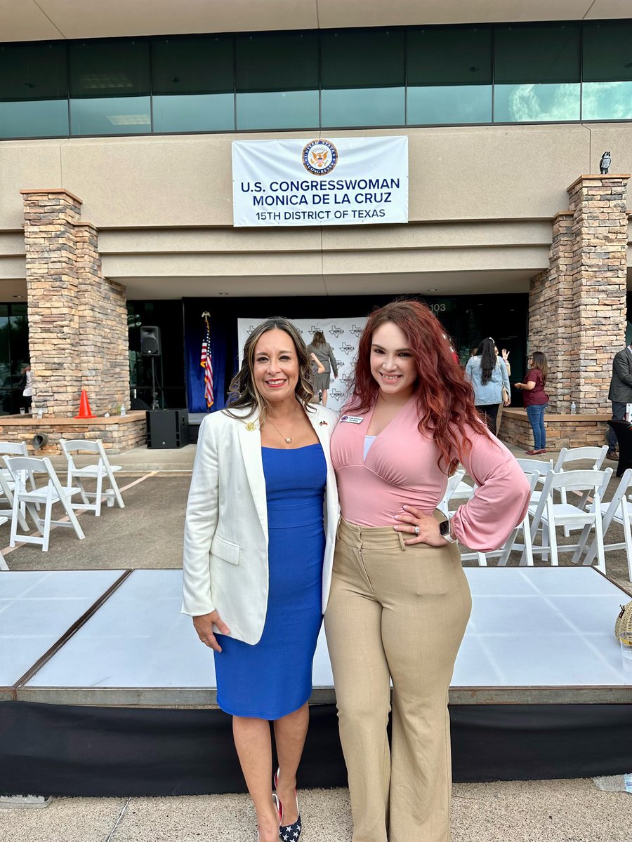 rnha_tx's tweet photo. Just a few pictures of our RNHATX Chairwoman at the Grand Opening of Monica De La Cruz TX-15 South Office last week. #rnhatx #somosrepublicanos https://t.co/9dPhuCImmK