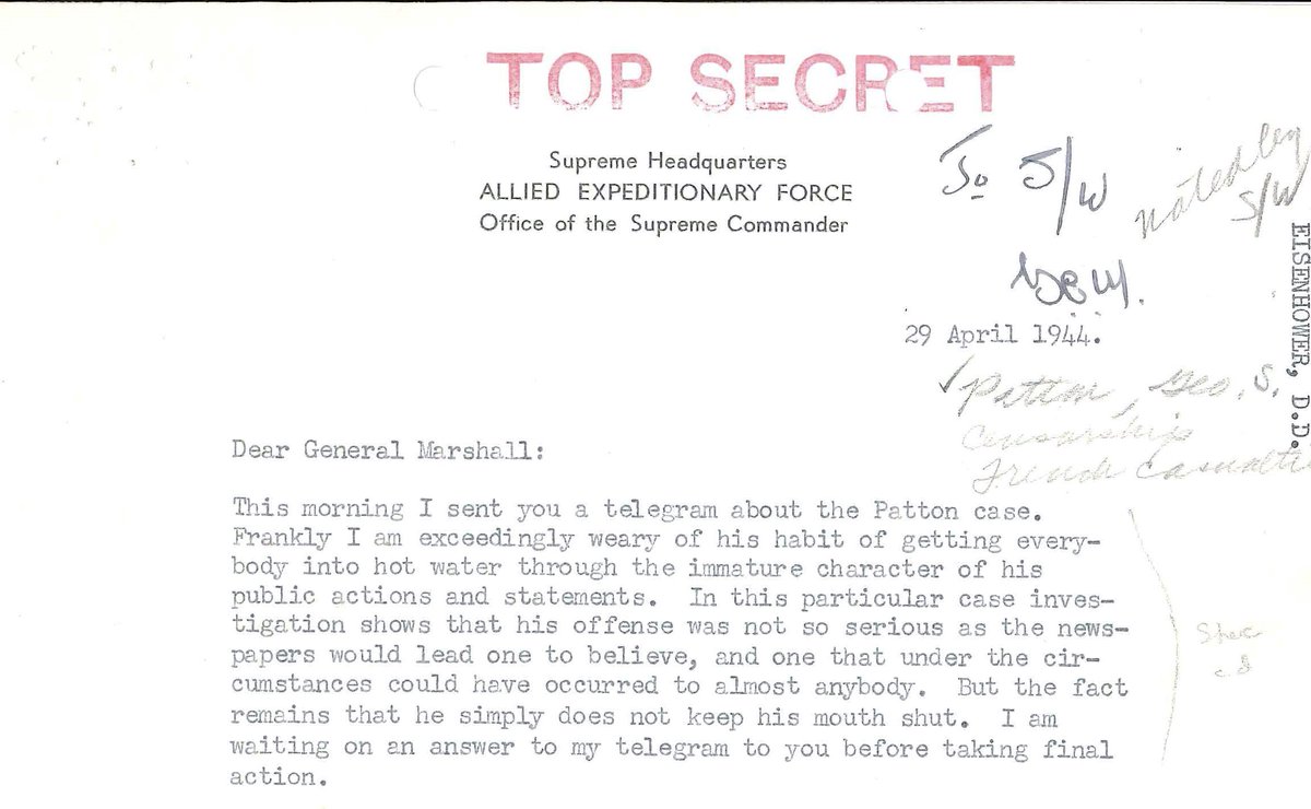 MelissasLibrary's tweet photo. Day 15 #ArchiveMisconceptions
"Full of dusty old papers; nothing interesting."
Yes, this was said referring to the #MarshallFoundationLibrary archives.
Nothing interesting ...
#Patton
#Eisenhower
#archive30 https://t.co/YyrMNz5I0K