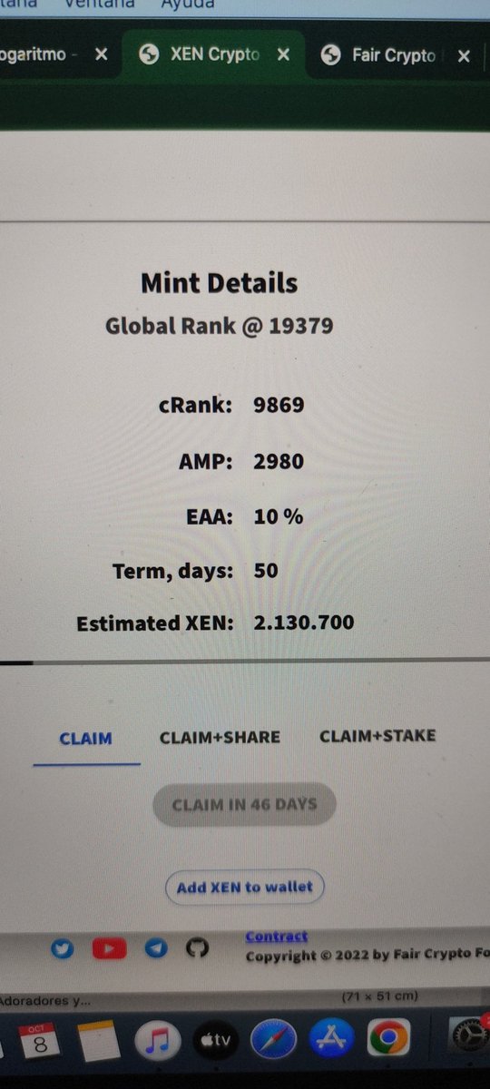 #XENcrypto cRank challenge

Post your cRank and Win 100.000.000 #xentoken 

How to win🎁

Follow <a href="/Cryptoprofeta1/">Profeta🇩🇴</a> <a href="/ackebom/">XEN TZU - X1</a>
@KindnessCrypto <a href="/moreworldpeace/">cryptobruhhh - X1</a> <a href="/mrJackLevin/">ⓧ Jack Levin ⓧ X1</a>
<a href="/Xencryptoio/">ⓧ XEN Crypto | News & Updates 🛞 X1</a> @XENcryptoarmy

Join Telegram: t.me/XENCryptoTalk

Like 
Retweet 
Share
Tag 5 Friends

#XENFT