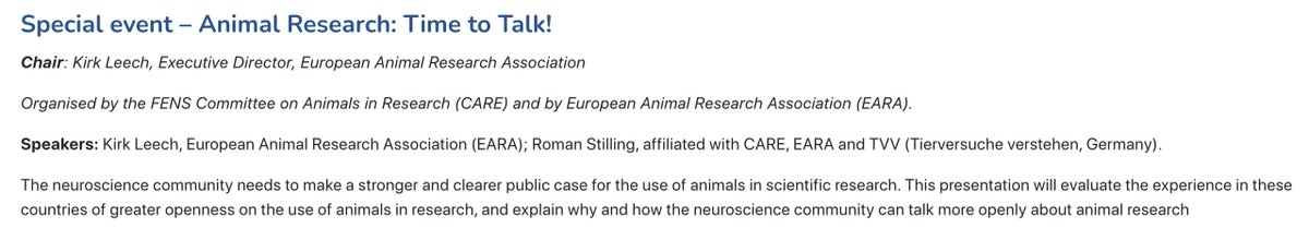 Kirk Leech (@kirk_eara) on Twitter photo Looking forward to speaking at the Federation of European Neuroscience Societies (FENS) Regional Meeting 2023, 3-5 May #FRM2023 #neuroscience #animalresearch <a href="/TVVde/">Tierversuche verstehen</a> @NeuRoman_cer <a href="/The_EARA/">EARA</a> <a href="/EARA_DE/">EARA Deutschland</a> <a href="/EARA_PT/">EARA Portugal</a> Looking forward to speaking at the Federation of European Neuroscience Societies (FENS) Regional Meeting 2023, 3-5 May #FRM2023 #neuroscience #animalresearch <a href="/TVVde/">Tierversuche verstehen</a> @NeuRoman_cer <a href="/The_EARA/">EARA</a> <a href="/EARA_DE/">EARA Deutschland</a> <a href="/EARA_PT/">EARA Portugal</a>