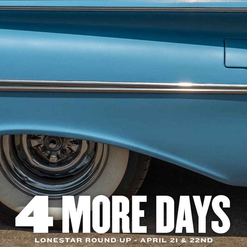 4 DAYS TO GO until the 20th Lonestar Round Up - Friday &amp; Saturday April 21 &amp; 22 at the Travis County Expo Center

Today is the last day to pre-register online at lonestarroundup.com/register so get over there and get it done! After today you can still register at the gates of the show
