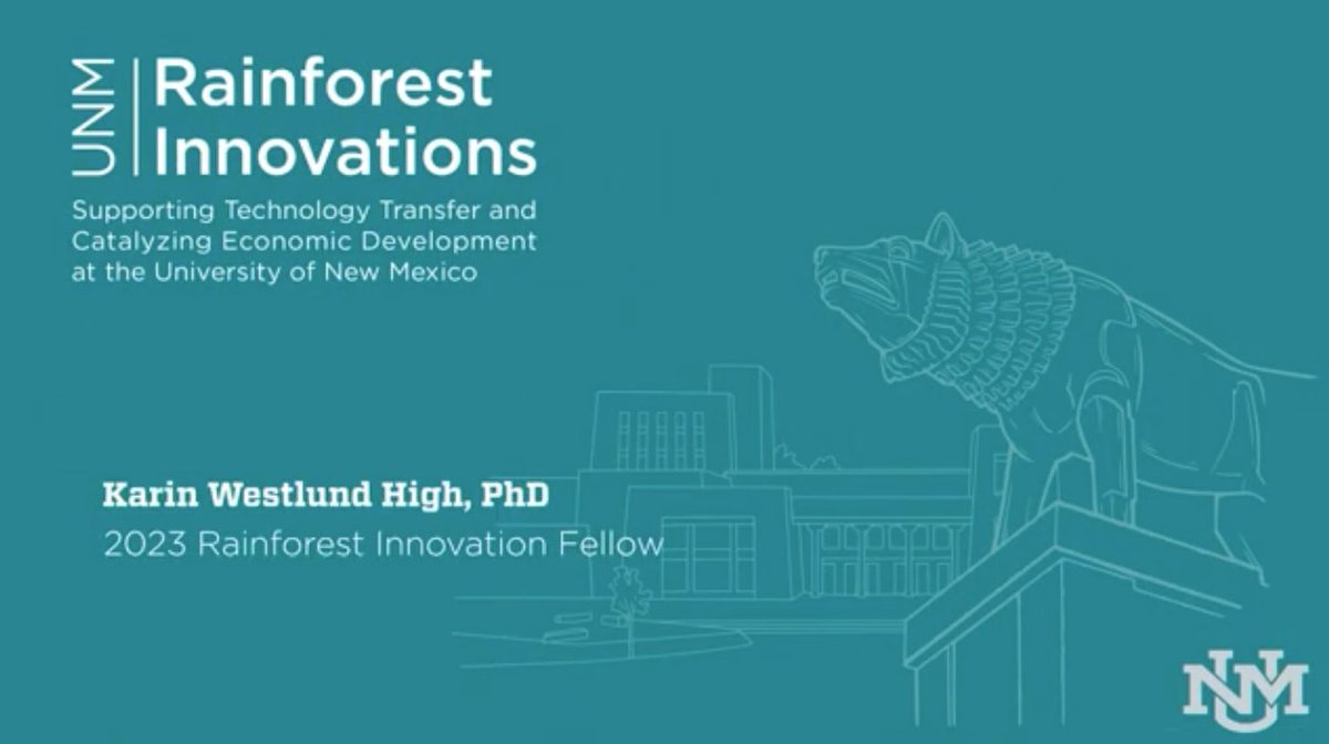UNM faculty inventor Karin Westlund High to receive the #2023RainforestInnovationFellowAward

<a href="/unminnovations/">UNM Rainforest Innovations</a> 

youtube.com/watch?v=1KEEf-…
