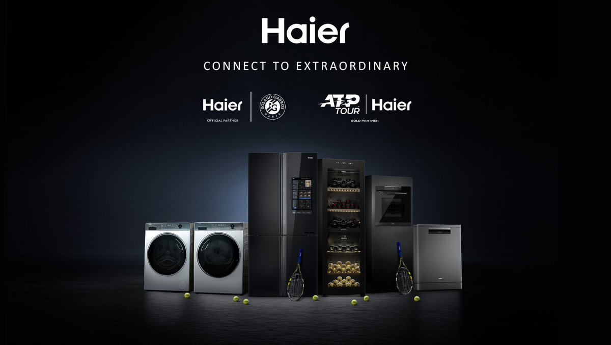 Game, set and match with #Haier! 🎾

We are excited to announce a major partnership with the <a href="/atptour/">ATP Tour</a>  and the <a href="/FFTennis/">FFT</a>  in 2023 as the Official Partner of some of the world’s top tennis tournaments.

Discover more: corporate.haier-europe.com/press-release/…