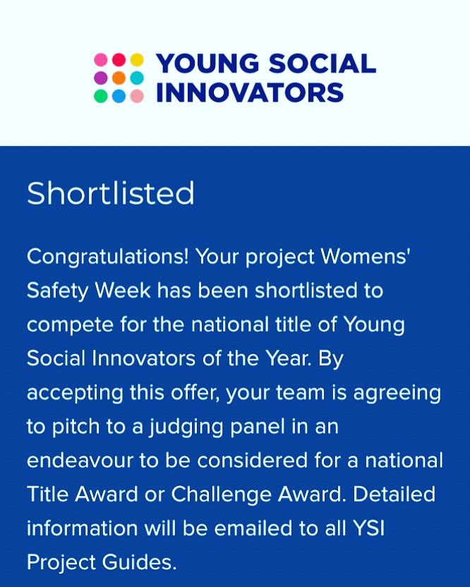 We would like to say a huge thank you to the whole of the <a href="/YSInow/">Young Social Innovators</a> team, our school team, and our YSI coordinator Yanina 😊.

<a href="/Ronoc1963/">Conor Harrison</a> <a href="/FirhouseETSS/">Firhouse ETSS</a> <a href="/womensaid/">Women's Aid</a> <a href="/YSInow/">Young Social Innovators</a> ❤️