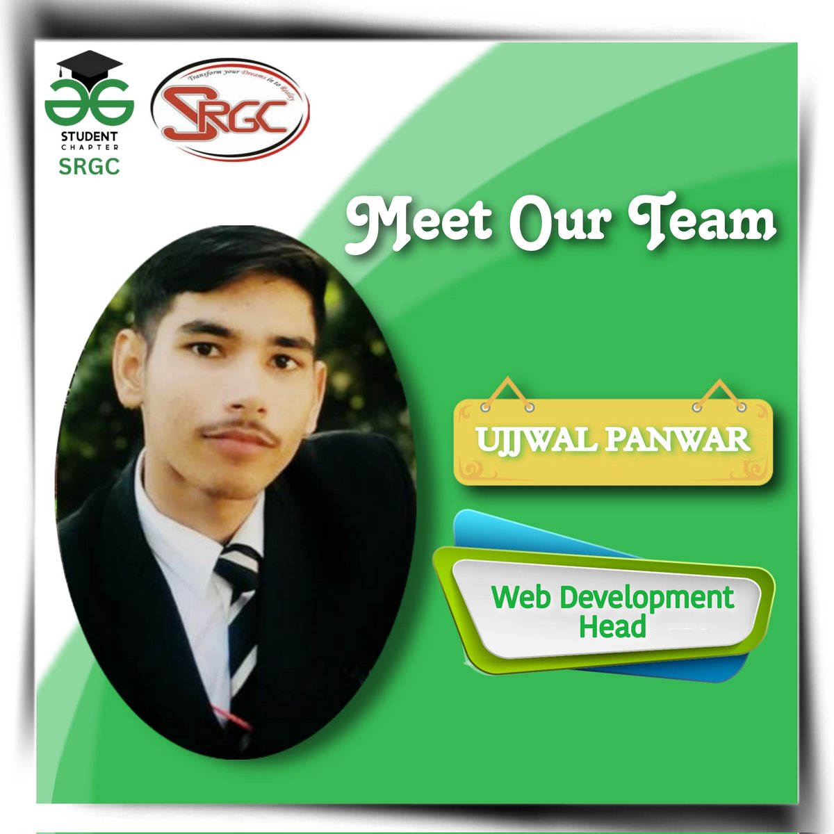 gfg_srgc's tweet photo. Connected to internet? Here is our web development head. https://t.co/BOvMLmXTRD