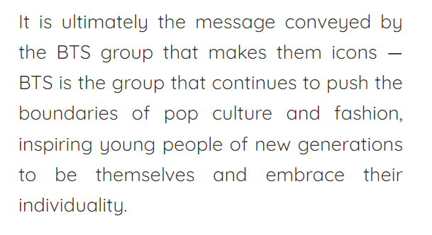 'BTS paved the way for Kpop.. They shed light on a new musical genre..'
'BTS is the group that continues to push the boundaries of pop culture and fashion..'
icon-icon.com/groupe-bts-ico…