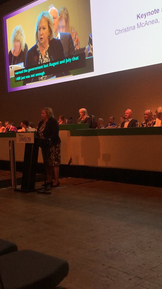 Our General Secretary. Christine McAnea