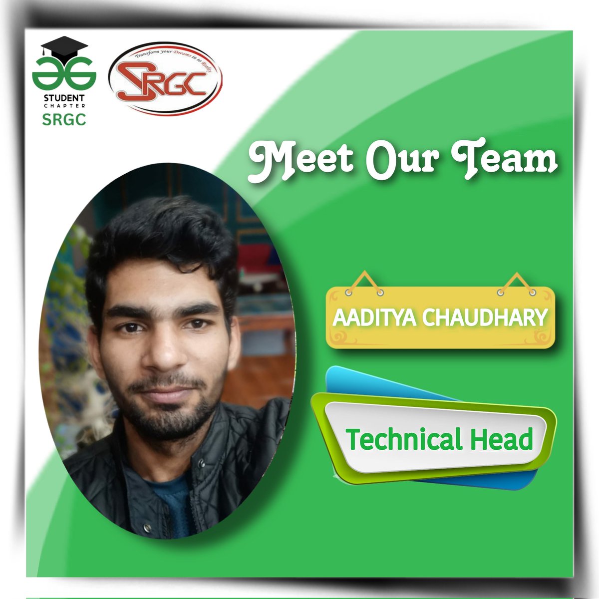 gfg_srgc's tweet photo. And of course our tech guy is here ! Meet the technical head of our team. https://t.co/kmI95EKpxg