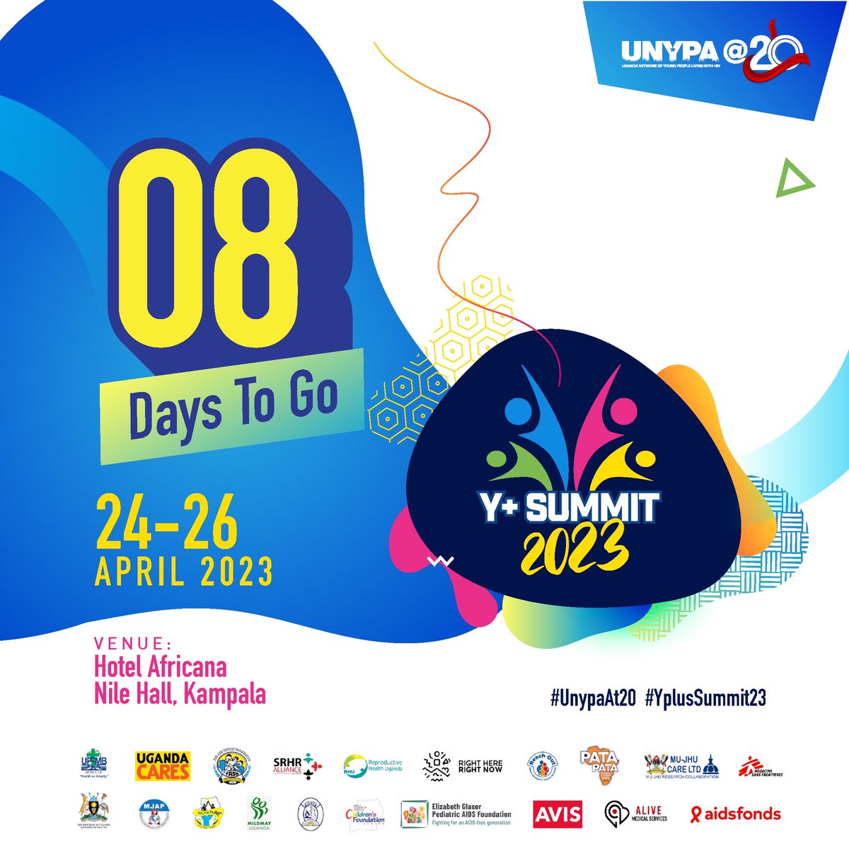 We can't wait 🥳

 8 days to go to the biggest congregation of the year.  

#YPlusSummit23 #UnypaAt20