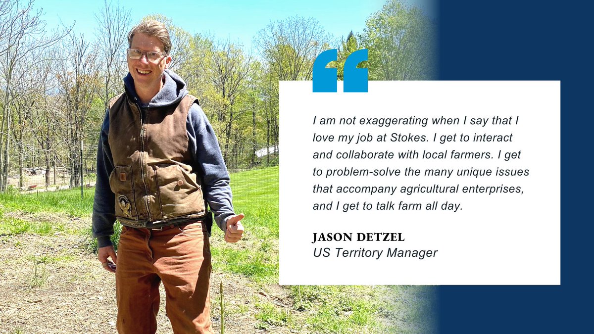Not just a number.  We love getting to know local growers and helping them succeed!  #GetToKnowYourCustomersDay

#WeAreHiring #StokeSeeds #StokesTeam #AgricultureJobs #AgJobs #testimonial #farmers #agriculture #loveyourjob #b2b #thursdaymorning
