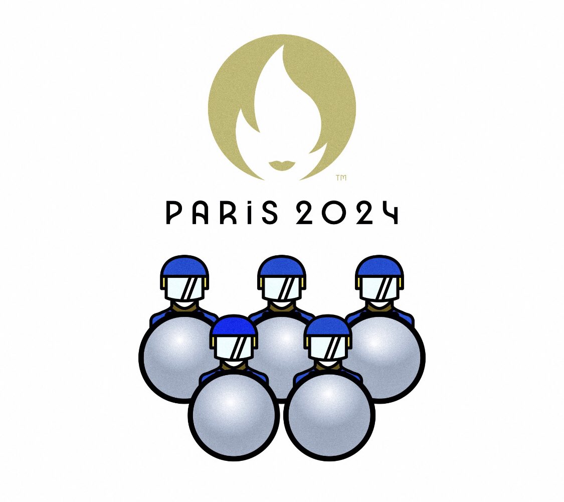 Dear friends from abroad,
Please find the new logo for 
#Paris2024 
We thought it would be closer to the actual reality you'll find when or if you happen to end up here.
Best regards,
The French