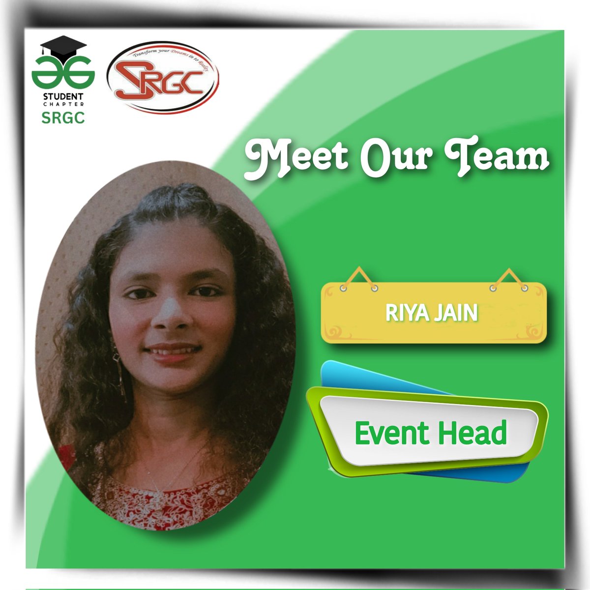 gfg_srgc's tweet photo. Always ready for a perfectly managed event,meet our event head. https://t.co/LhUv1TksQy