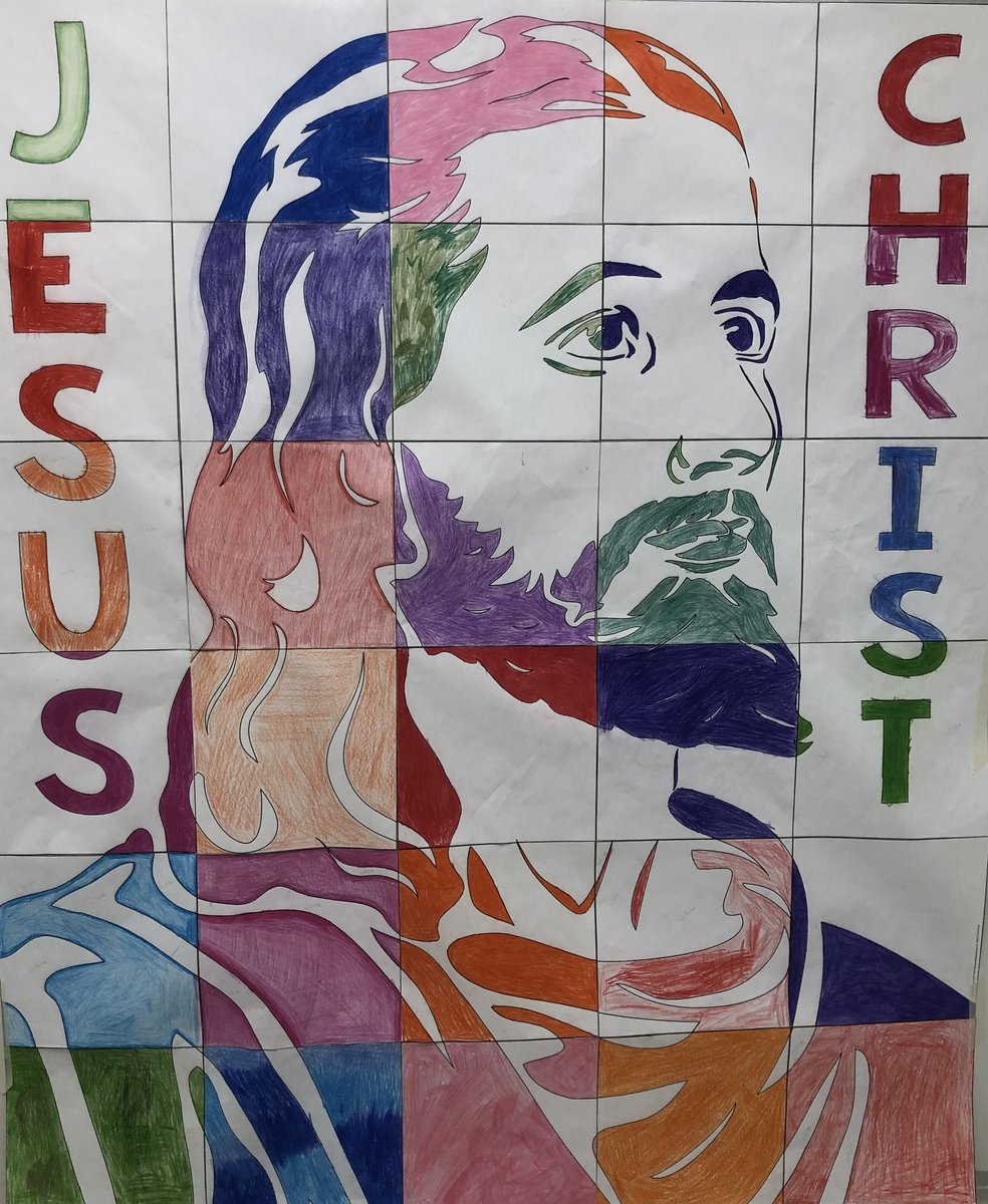 I have finally had a chance to put together the collaborative art done by the grade 5s and 6s during our snow days! It turned out beautifully! <a href="/JohnApostleOCSB/">St. John the Apostle School</a>