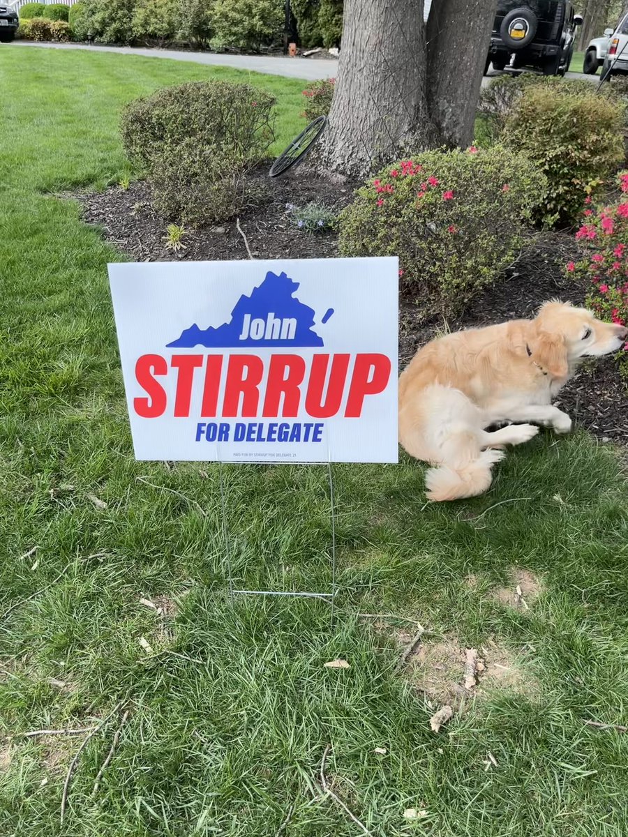 stirrup4va's tweet image. Early Voting is right around the corner and voters are starting to feel the momentum! If you haven’t already requested your #yardsign - fill out the form on my website: stirrupfordelegate.com