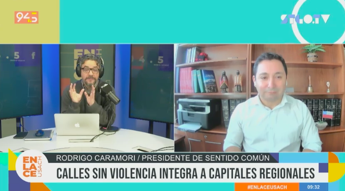 🔵🎙En #EnlaceUsach conversamos sobre el Plan Calles Sin Violencia y el sistema político en Comisión Experta. 

Estamos con <a href="/rcaramori/">Rodrigo Caramori</a>, presidente de <a href="/psentidocomuncl/">Sentido Común💡</a>.

¡Sintoniza!

📻94.5 📺50.1 📲DiarioUsach.cl