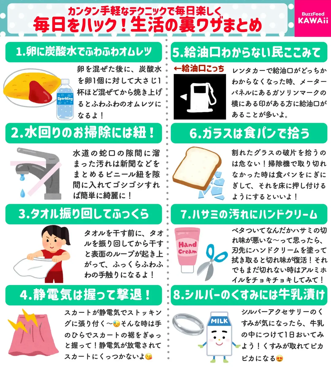 覚えておくと役立ちそうなものばかり！いろいろなライフハックのまとめ！