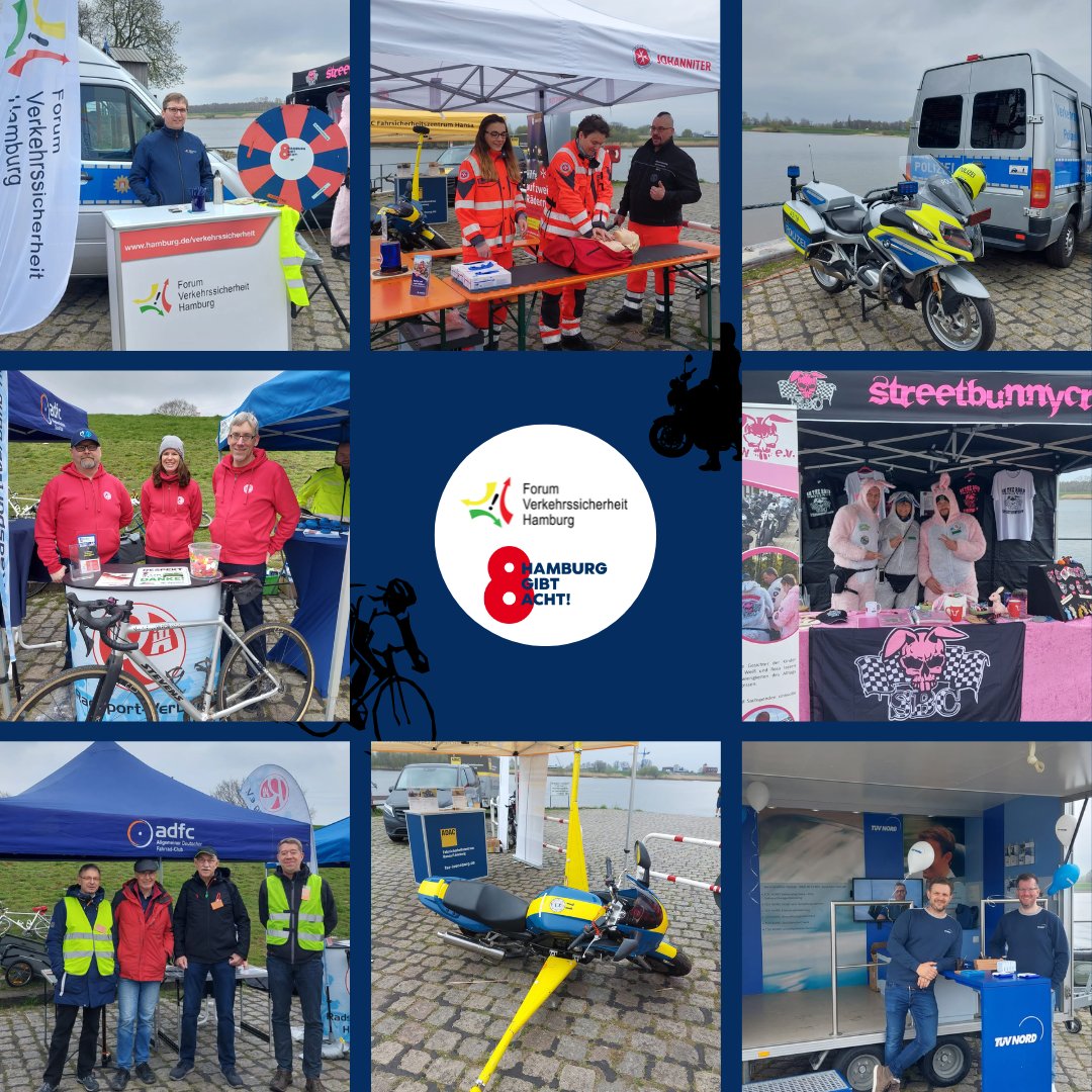 fvs_fhh's tweet photo. Viele Partner des #ForumVerkehrssicherheit haben sich zusammengeschlossen, um rund um das Thema #Verkehrssicherheit auf dem #Zweirad zu informieren.
@PolizeiHamburg @Streetbunnycrew @ADFC_Hamburg @Radsportverband https://t.co/NlyWzsNFJs