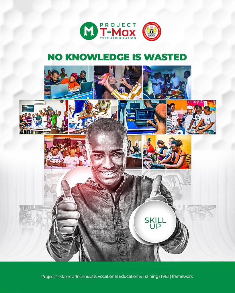 felabankolemoh's tweet photo. Skill Up - Level Up!
Project T-Max Skilled Up over 15,000 Nigerians, giving them an opportunity to Level Up!
#ProjectTMAX #tvet #skills #training #educacion #skillup #fbo #felabankolemoh https://t.co/RTtwgCnK0C