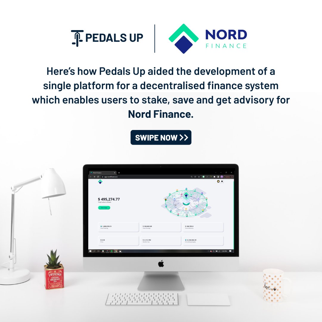 _pedalsup's tweet image. Securing your financial future doesn’t have to be hard especially when it&apos;s on a #decentralized online system that can provide greater security, transparency, and accessibility than traditional systems. Here&apos;s how we helped @Nord_Finance build exactly that ⬇️ 

#Blockchain