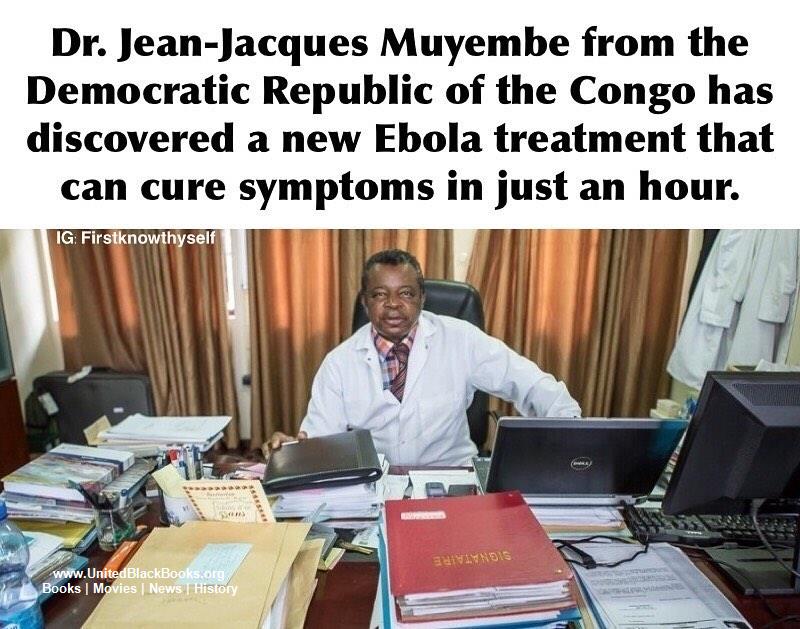 #BlackHistory 
Share This

@firstknowthyself: “I spent four decades of my life thinking how to treat patients with the Ebola virus. So this is the achievement of my life,” Dr Jean-Jacques Muyembe#Blackhistory #Problack #Blackisbeautiful #blackentrepreneurs  
#blackeducator