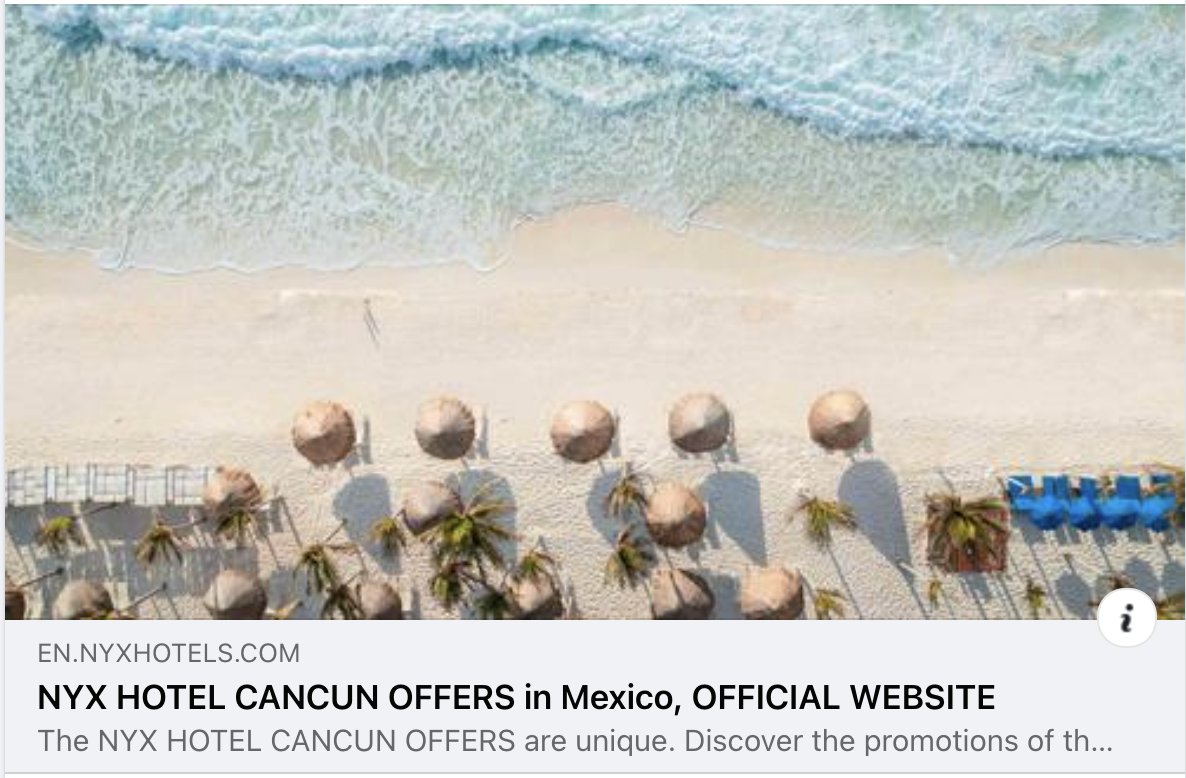 #Publicidad 
Reserva tu estancia desde $77| NYX Cancún, México
Oferta válida hasta el 25/12/2023.
Sujeto a disponibilidad.
tidd.ly/3GTjwth