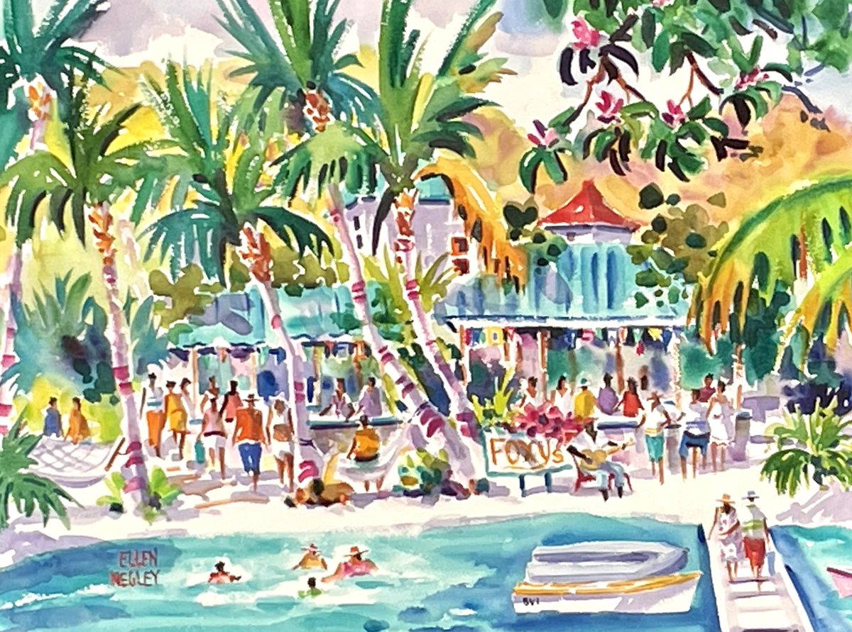 soflartist's tweet photo. This is my first stab at Foxy’s in the BVI. 

There’s a few things I’d like to change about it - so back to the drawing board today for a second try. 

Hope you have a productive week! 😀

#BVI #VirginIslands #Foxys https://t.co/MdiPjFph2n