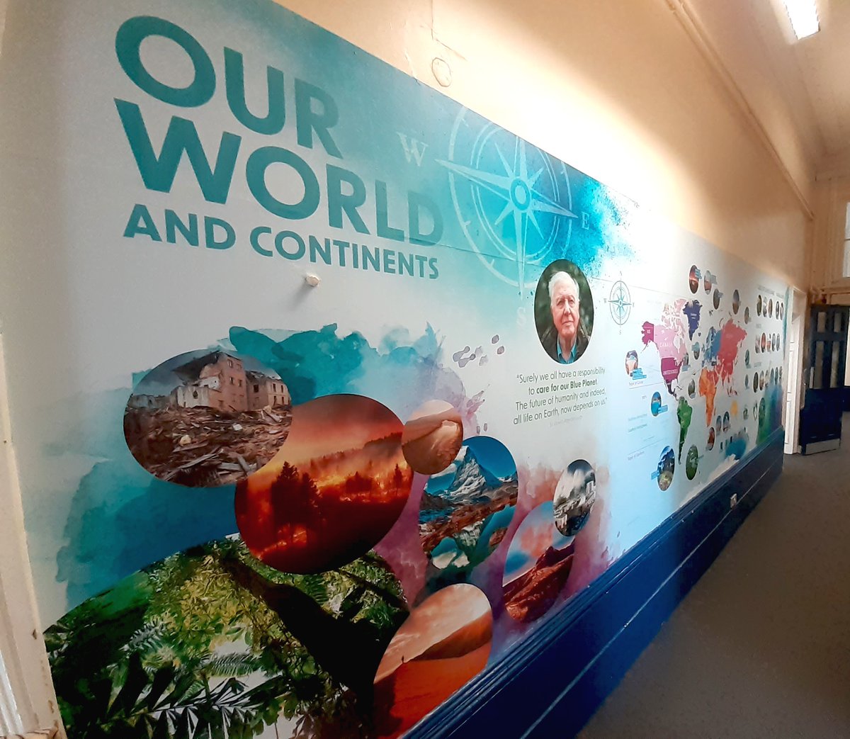 Welcome back – can’t believe we are now starting Summer 1!
Over the Easter period, we have installed two further wall art designs to brighten up the corridors of our Humanities Department. They look amazing - thank you `Promote Your School'. #schoolenvironment #humanities