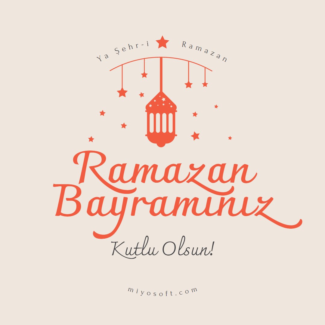 miyosoft's tweet photo. Miyo Yazılım olarak, Ramazan Bayramı'nın tüm insanlığa sağlık, huzur ve barış getirmesini temenni eder iyi bayramlar dileriz....

#miyo #miyoas #muhasebe #ramazanbayramı https://t.co/KqfrPGzKyy