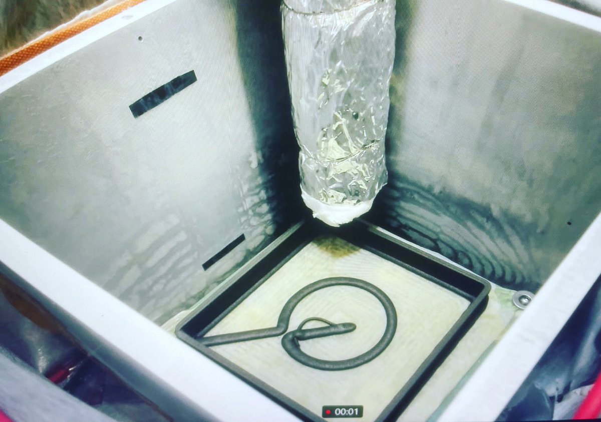 Interstellar kudos to our partners at <a href="/NASA/">NASA</a>  Swampworks for the first ever 3D print in lunar conditions - a chilly -220°C and 10^-3 torr vacuum! Testing of the novel regolith-based material by SpaceFactory will inform mass requirements for an ISRU-derived lunar structure.