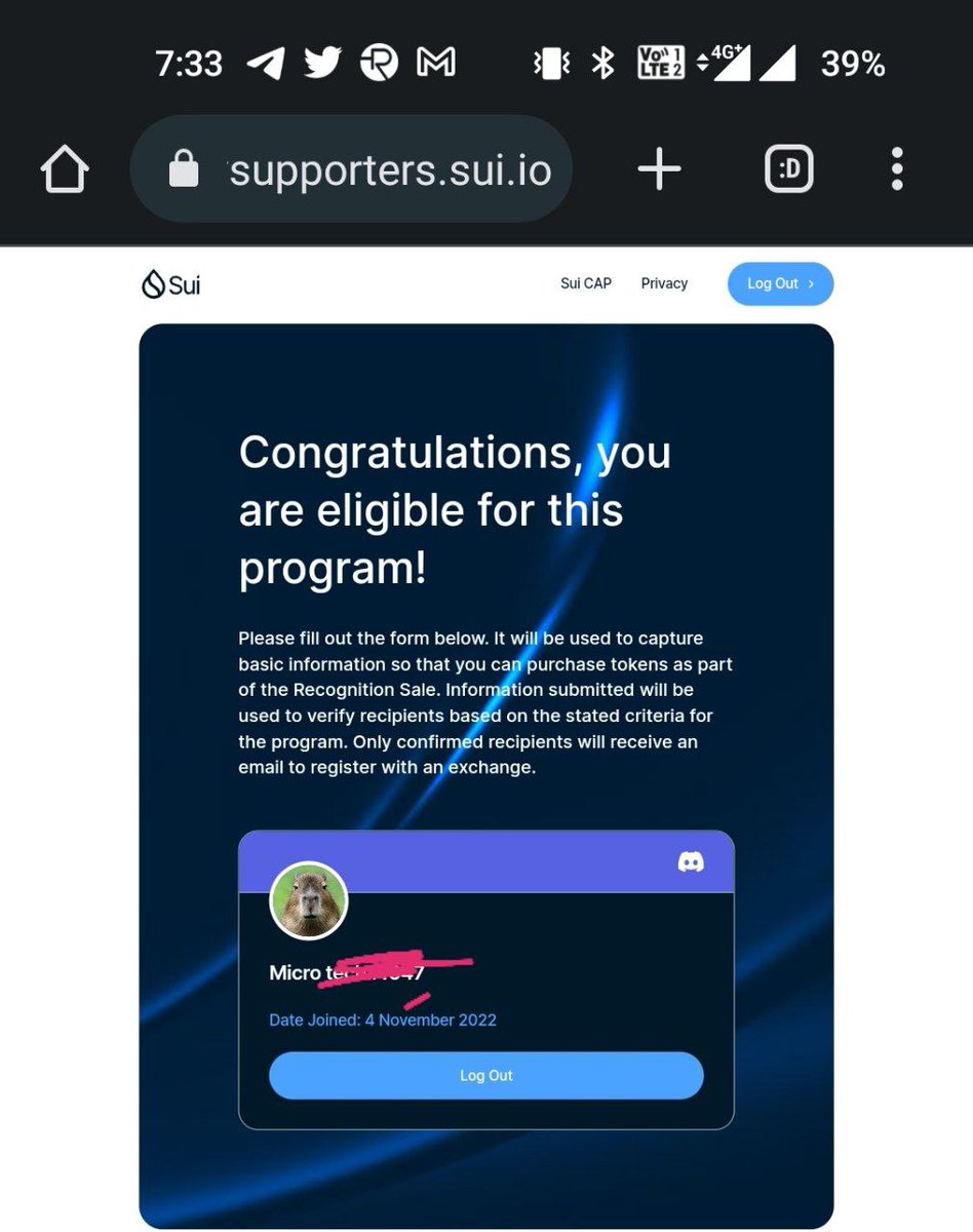 coinofcrypto's tweet photo. SUI Update ✨✨
🔥Eligibility: active on SUI Discord before 1 Feb

✅Link: https://t.co/H9b8j1b1XZ
Check if you are eligible or not by clicking on the link

➡️Join: https://t.co/d0F9Db7dbZ
 &amp; wait for the next update 
#SuiNetwork #Sui #SuiEcosystem #Airdrop https://t.co/VhUlL4W8FQ