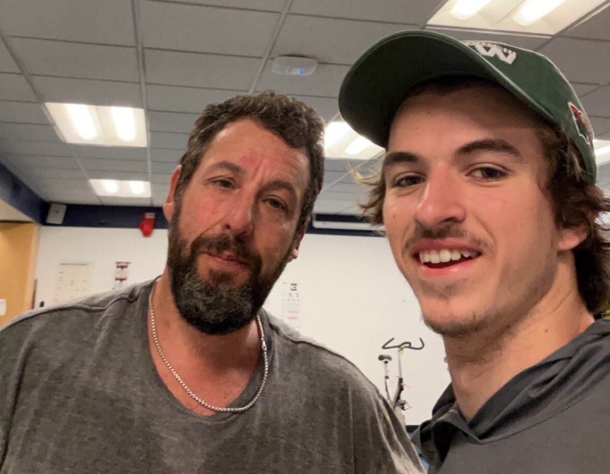 Canisius_Univ's tweet image. SPOTTED: @AdamSandler working out at the Koessler Athletic Center ahead of his Sunday night performance at KeyBank Center!  Thanks to @GriffsMLax player @J_Webster19 for snapping these pics!! 📷 
#AdamSandler #GoGriffs #SoCool