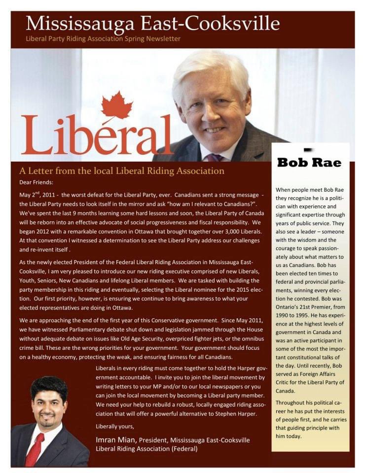 imranmian's tweet photo. Ironically, this newsletter popped up on my feed today! I love being a part of the rebuilding process. #ONpoli #OLPrebuild
.@OntLiberal .@LPC_O .@liberal_party .@BobRae48 https://t.co/pM2oMI9NMe