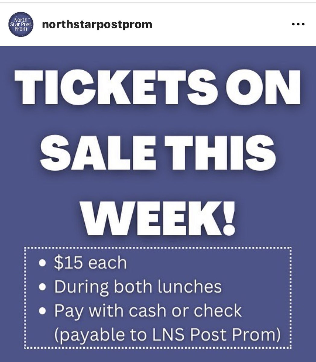 LNSPostProm's tweet photo. Buy your tickets! https://t.co/TJpELKa8iY