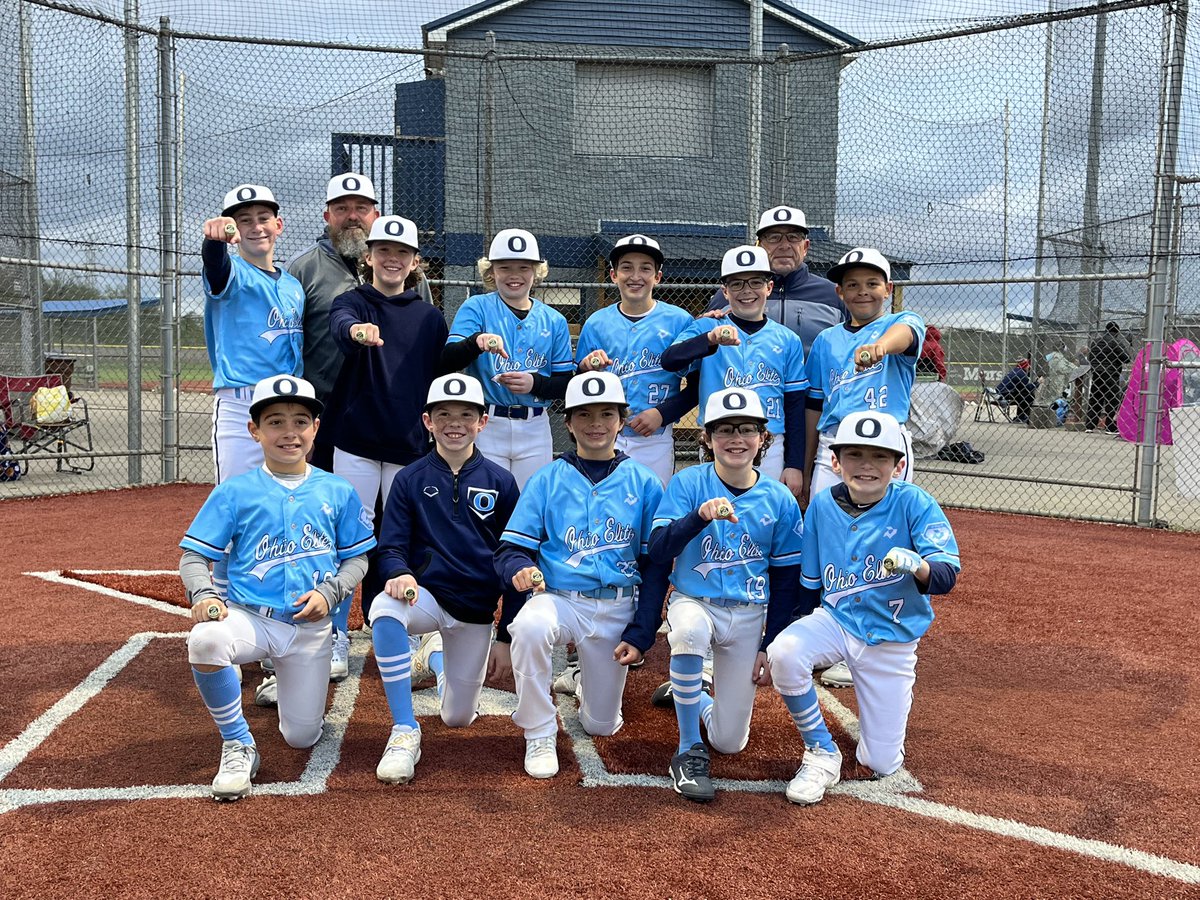 11u Ohio Elite Eurez plays in 1st tournament of the year 4-0.
RS 44/RA 8
Wins the Gold Ring Championship
In Dayton
Great group of Baseball players! And for their efforts……a little Bling! <a href="/OEBbaseball/">Ohio Elite Baseball</a> <a href="/BrandonGrawe/">Brandon</a> <a href="/kg_shadow/">kevin green</a> @PBROhioScout <a href="/AndyEurez/">Andy Eurez</a> <a href="/EurezJoey/">Joey Eurez</a>