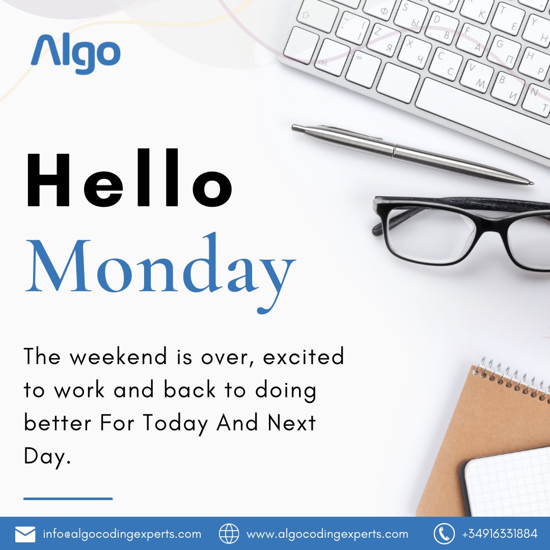 Algo_Experts's tweet image. Success is not just about working hard, it's also about believing in yourself. Happy Monday!
#algocodingexperts #algoexperts #mondaymotivation #inspiration #hustle #positivemindset #growth #success #consistency #determination #startfresh #mondaymonday #ai #ml #iot #madrid #spain