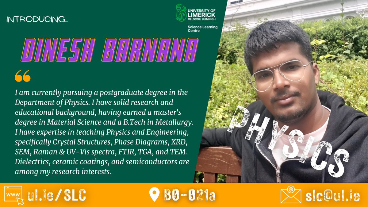 SLCUL's tweet image. This afternoon tutors will be covering the fields of #Biology and #Physics until 4pm - drop in if you want free academic support in related subjects! @BioSci_UL @PhysicsDeptUL #sciencesupport #academicsupport #UL #peersupport #university #unilife #undergraduate