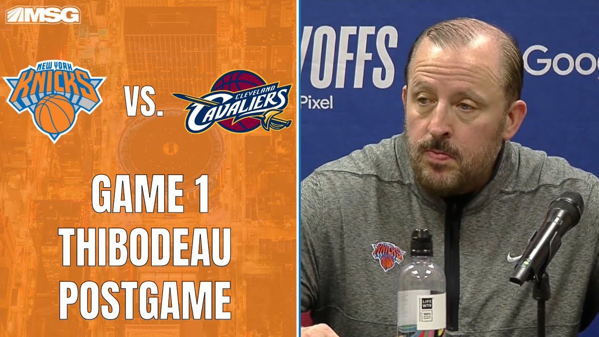 Sunshine9Steve's tweet image. VIDEO:  Coach Thibodeau On Key Defensive Plays And Depth Of Team In Game 1 Win Over Cavs | New York Knicks

BY: MSG Networks 

PostupVideos.com - #1 Site For NBA Creators

#Knicks #MSGNetwork #NBA #NBATwitter

postupvideos.com/msg_networks/g…