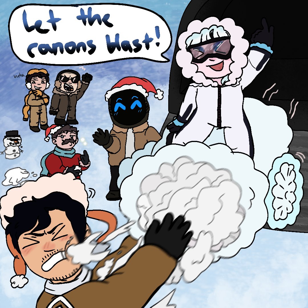 SleepyCircus's tweet photo. older thing i have made with the iswm gang enjoying a snow ball fight!!
@Viannaheus  
-
#iswm #inspacewithmarkiplier #iswm2 #iswmcelci #iswmmack #iswmburt #iswmmark #iswmwug #iswmgunther https://t.co/tDQZNcNvLG