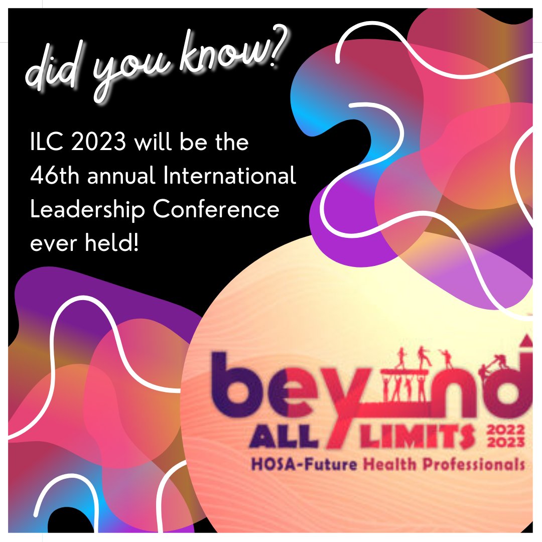 We bet you didn't know this interesting fun fact! Can you believe that this conference is already 46 years old? We can't wait to see you in Dallas for the 46th annual International Leadership Conference, Missouri HOSA!