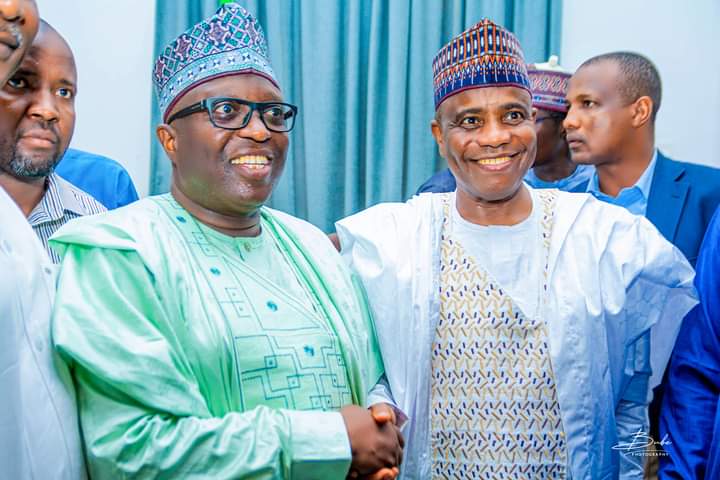 SenTambuwal's tweet photo. Just moment.. 

When received Sokoto @OfficialPDPNig Gubernatorial Candidates @MalamSaiduUmar along with his deputy @SagirB_4Reps https://t.co/yDeRNeI7cT