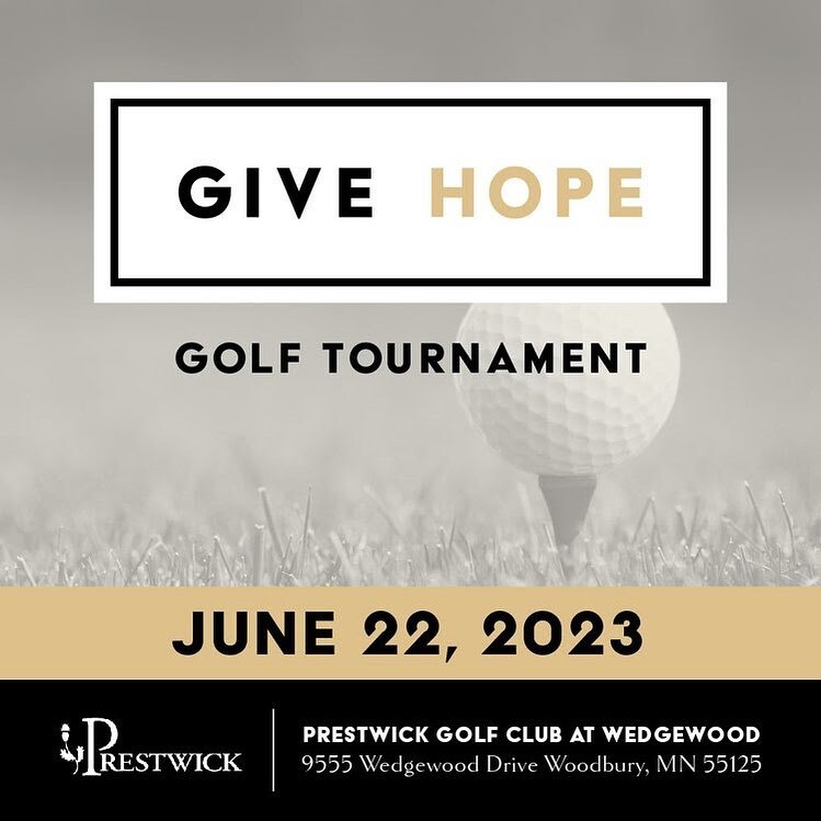 ⛳️ CALLING ALL BREAKFAST BIRDIES ⛳️ 
It’s that time of year again for the Give Hope Golf Tournament! 
 
Join us Thursday, June 22 at Prestwick Golf Club at @prestwickgolfclub for an afternoon of fun and fundraising!

The event kicks off with a shot gun s… instagr.am/p/CrI4jOMOF2d/
