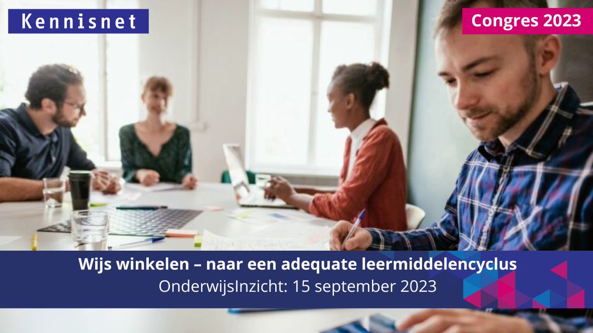 Voor leermiddelencoördinatoren en -verantwoordelijken is er op #OnderwijsInzicht (15 september) een interessantie sessie. Je gaat samen aan de slag met het procesmodel en neemt de #leermiddelencyclus van jouw school onder de loep. Meer weten? ow.ly/551150NKCqh #onderwijs